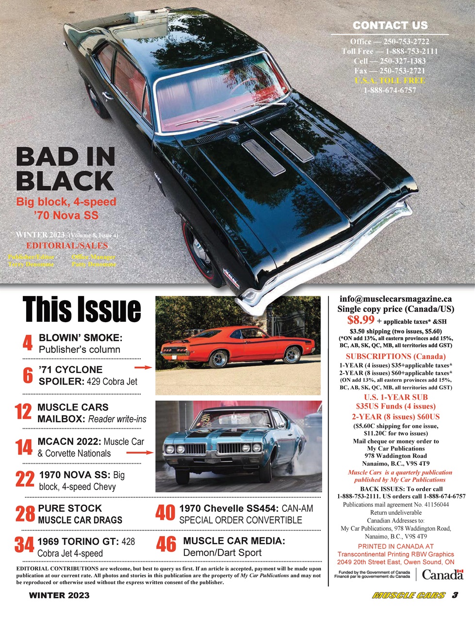 Muscle Cars Preview Pages