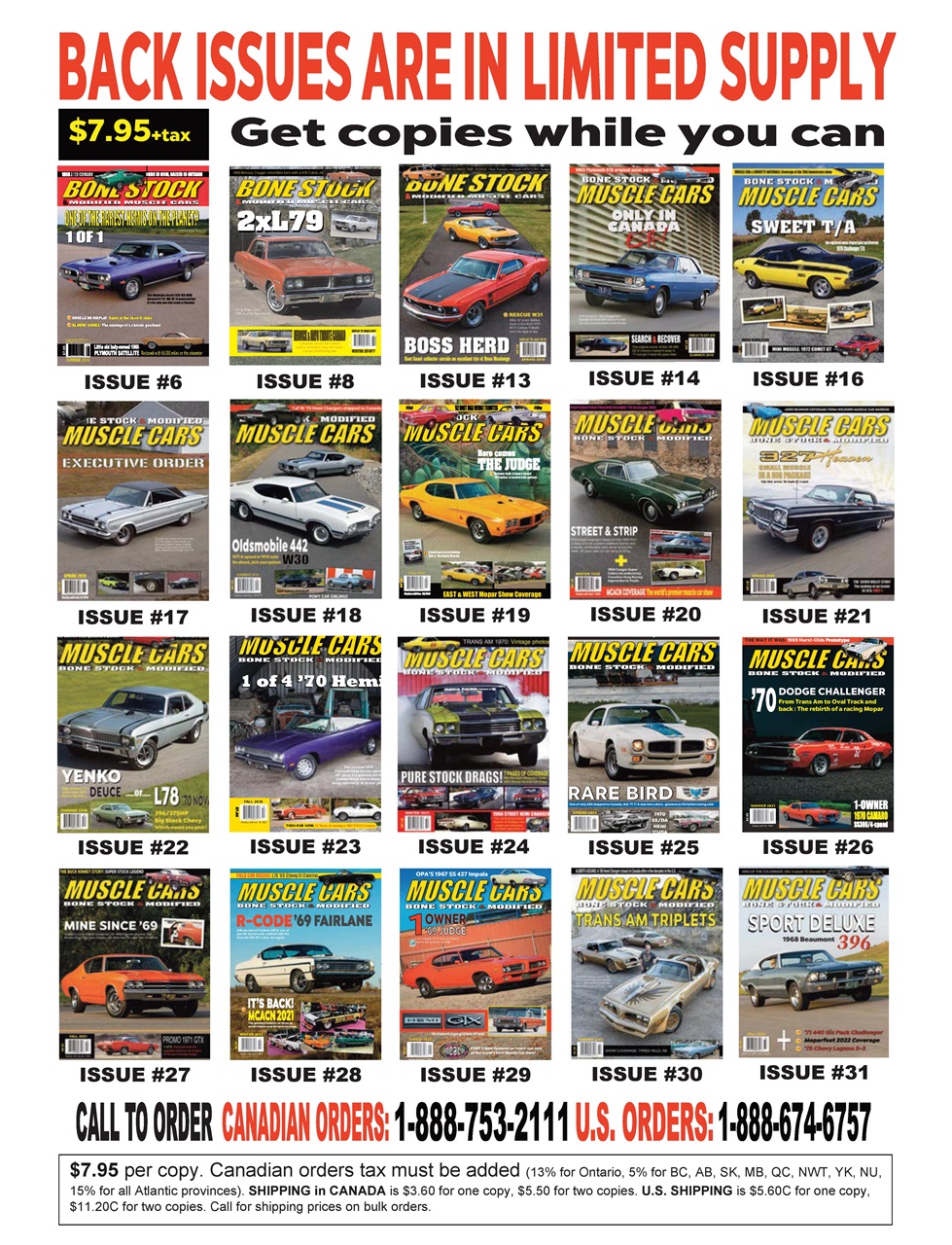 Muscle Cars Preview Pages