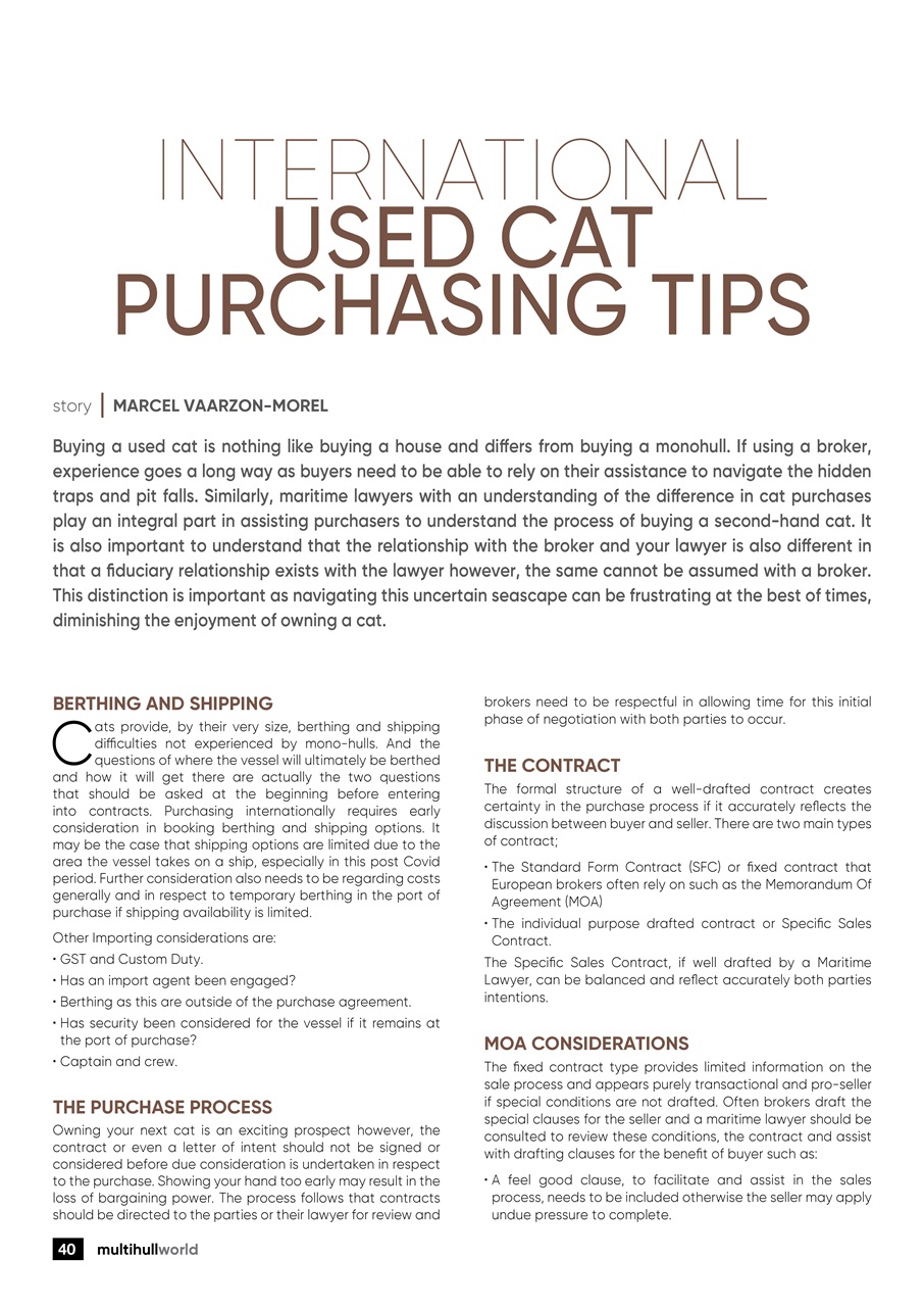 Multihull World Preview Pages