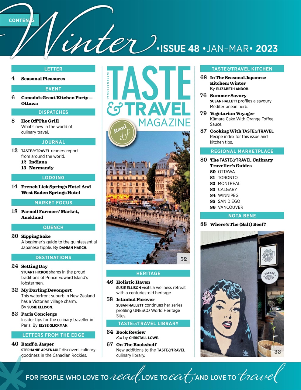 Taste & Travel International Preview Pages