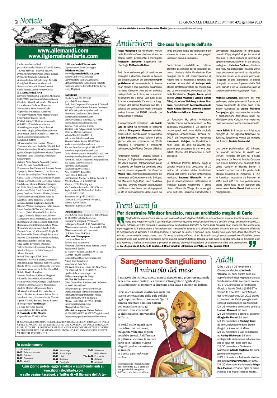 Il Giornale Dell’Arte Preview Pages