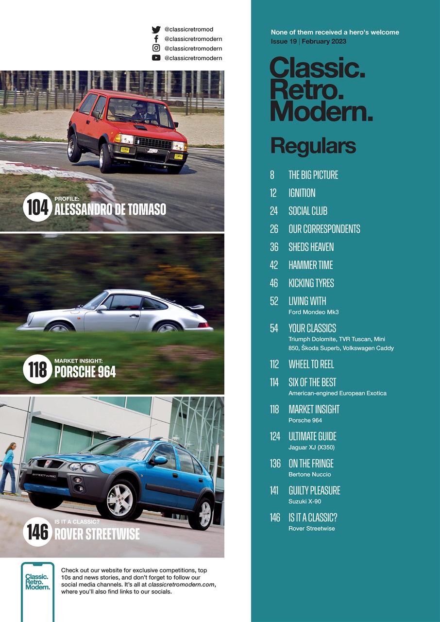 Classic Retro Modern Magazine Preview Pages