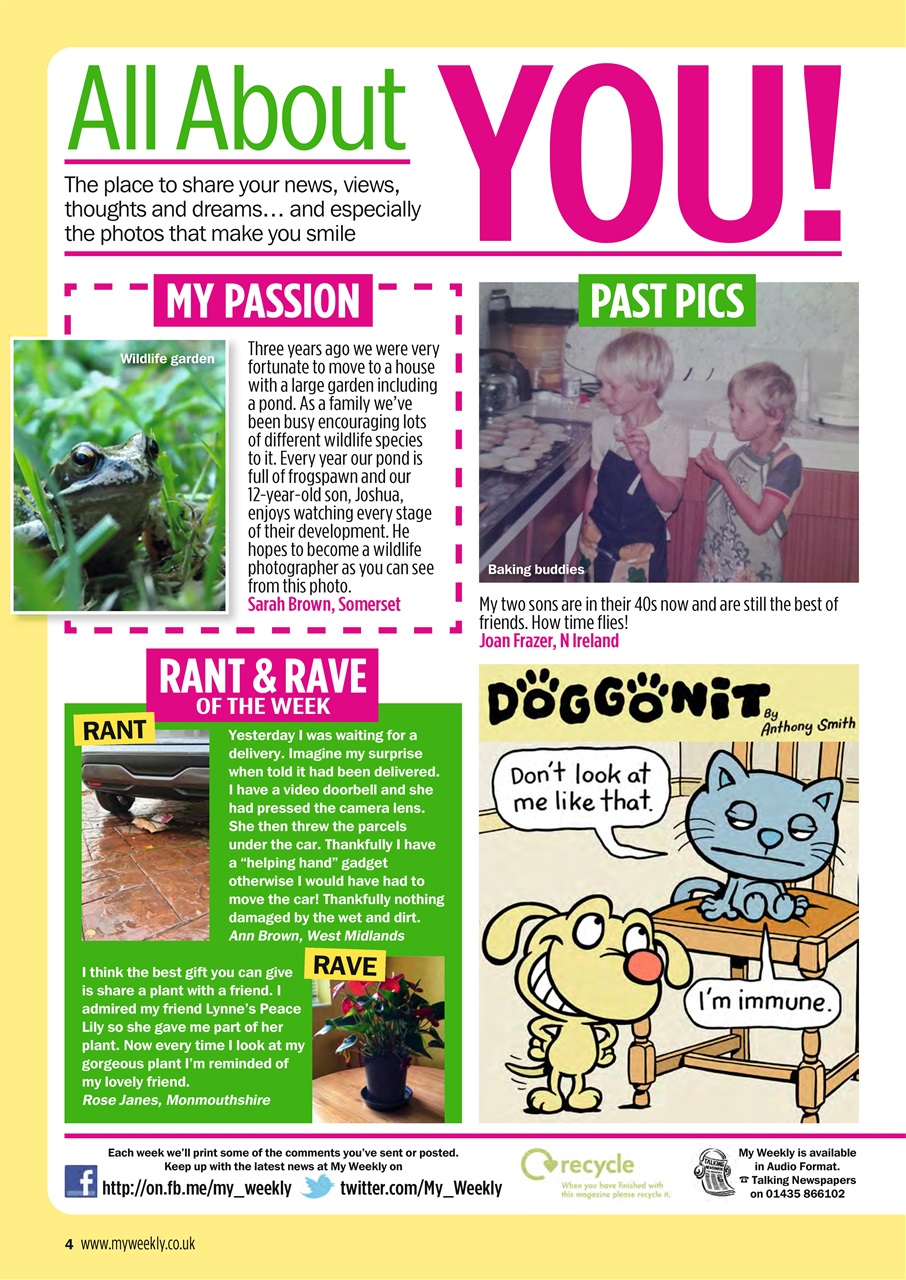 My Weekly Preview Pages