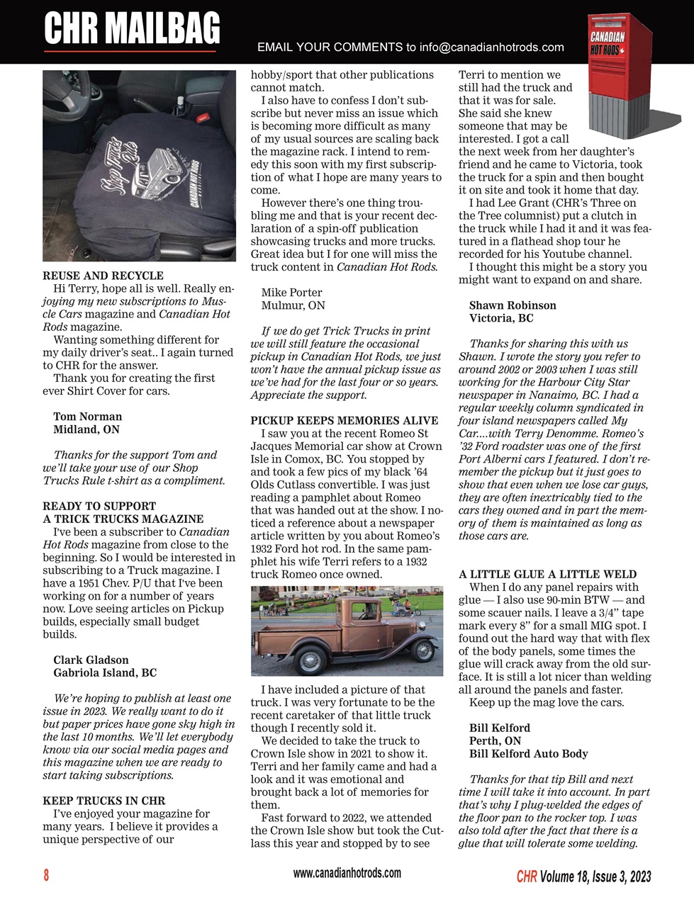 Canadian Hot Rods Preview Pages