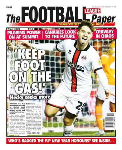 The Football League Paper issue 31-Dec-2023