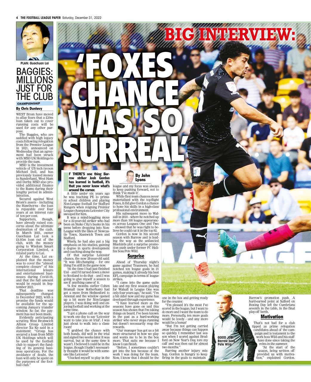 The Football League Paper Preview Pages