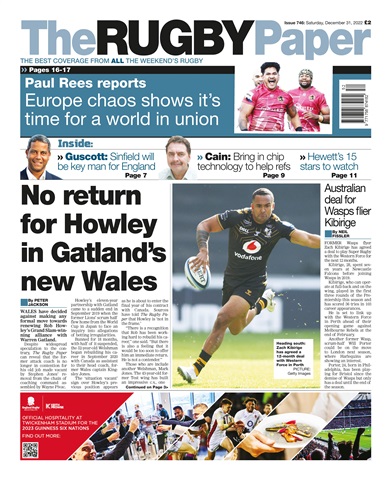The Rugby Paper issue 31 Dec 2022