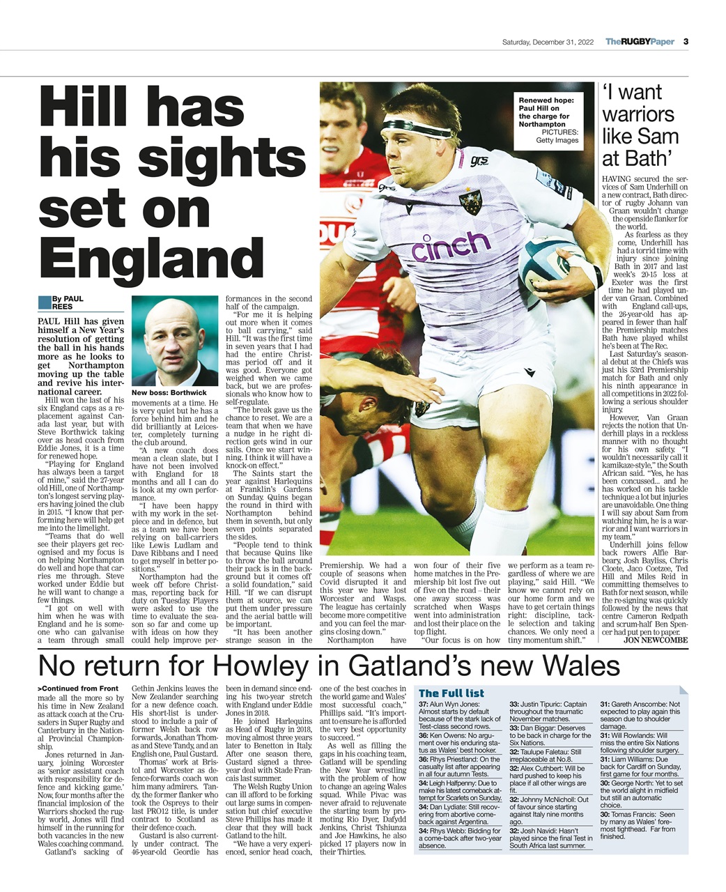 The Rugby Paper Preview Pages