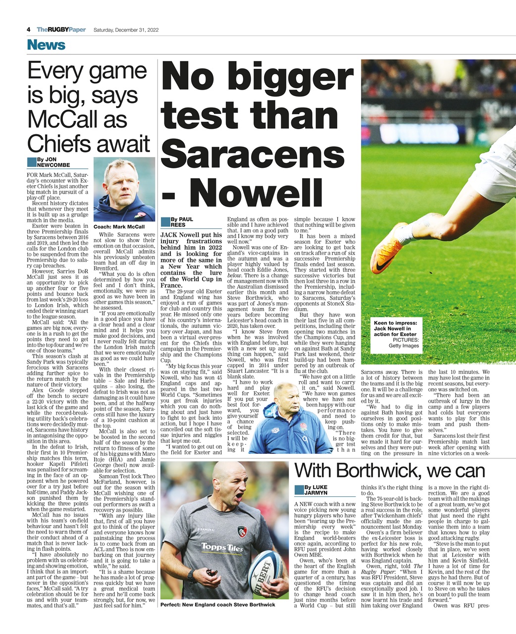 The Rugby Paper Preview Pages
