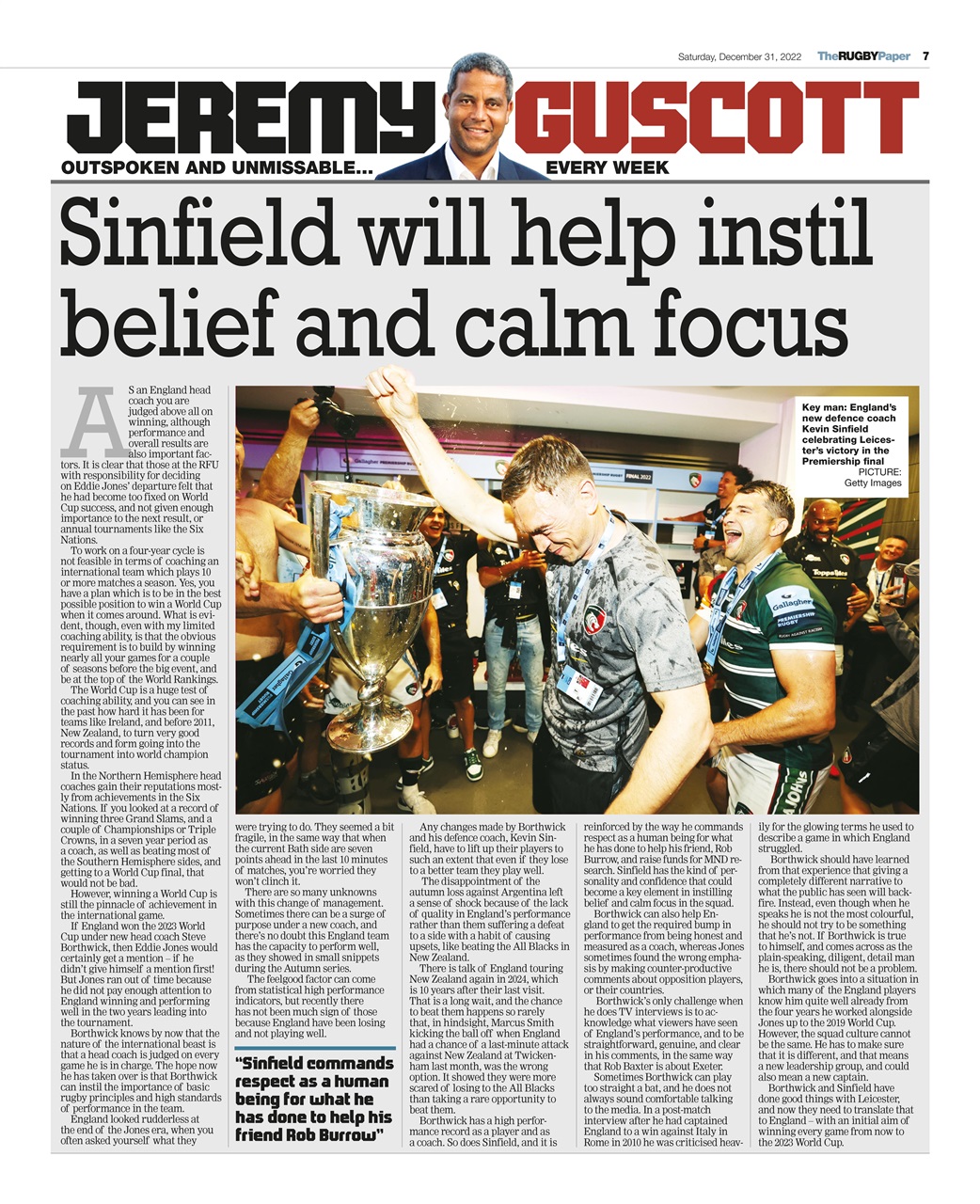 The Rugby Paper Preview Pages