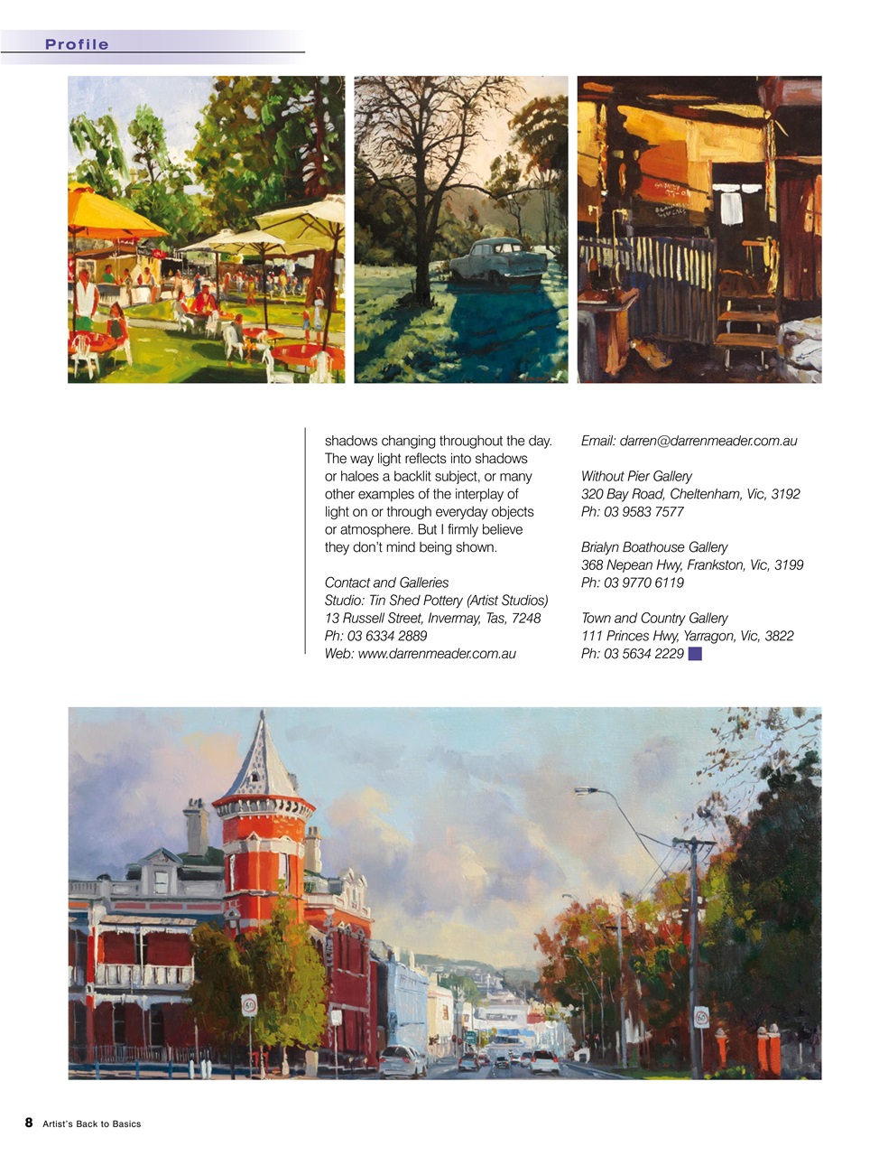 Artists Back to Basics Preview Pages