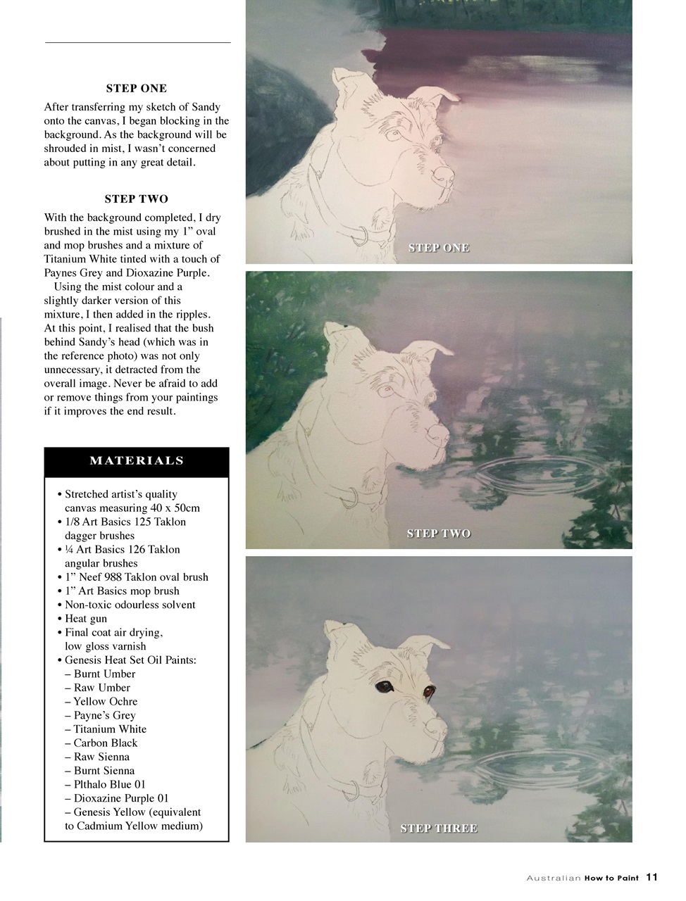 Australian How to Paint Preview Pages