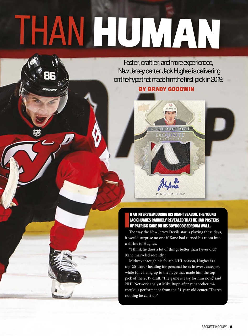 Beckett Hockey Magazine Preview Pages