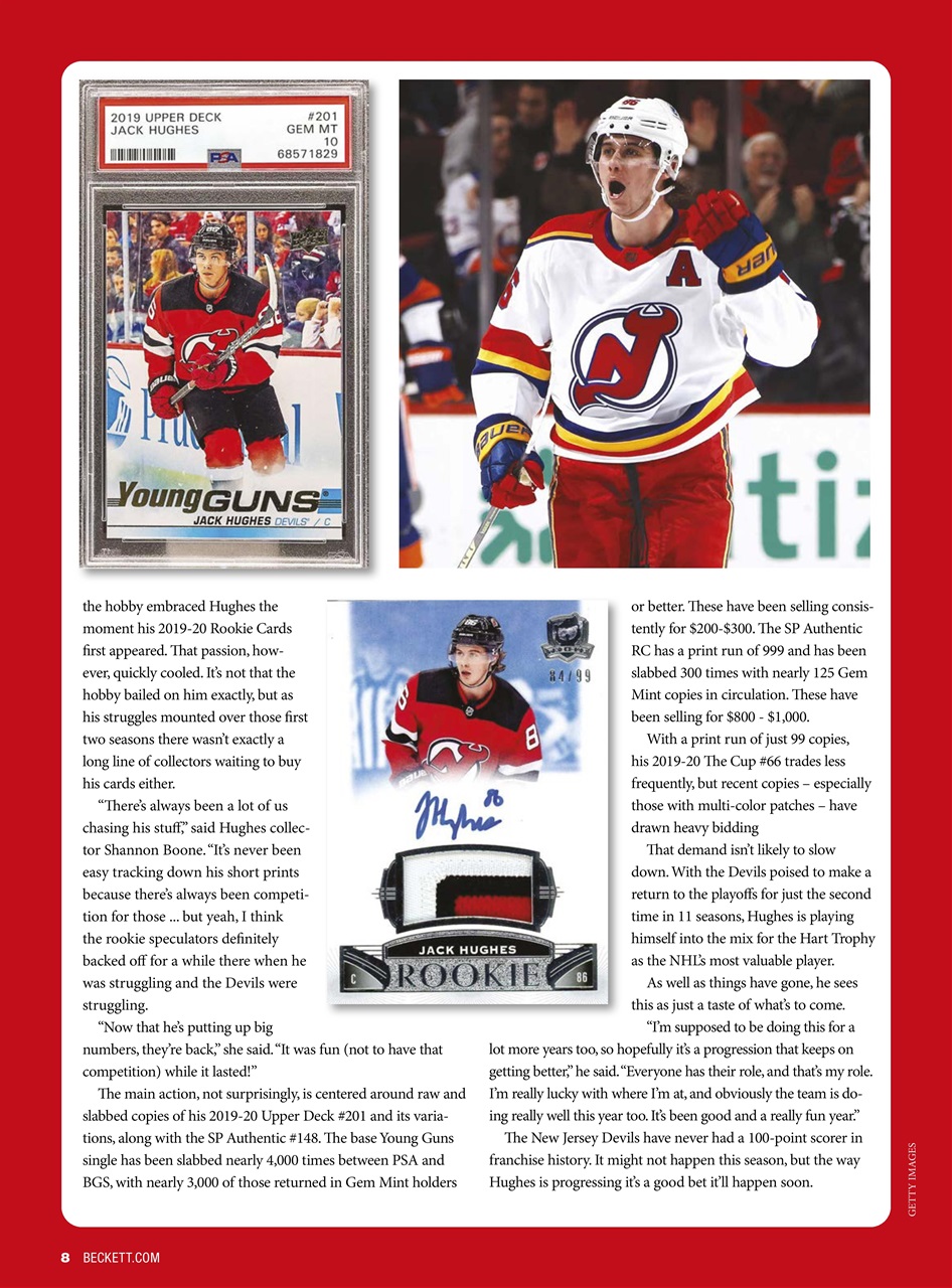 Beckett Hockey Magazine Preview Pages