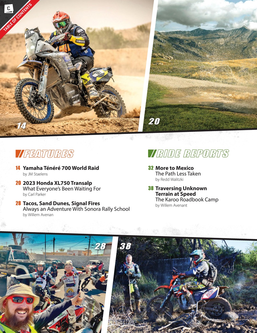 Adventure Motorcycle Preview Pages