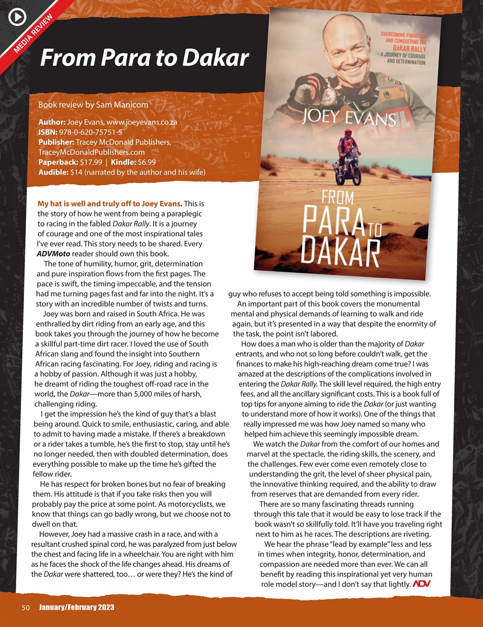 Adventure Motorcycle Preview Pages