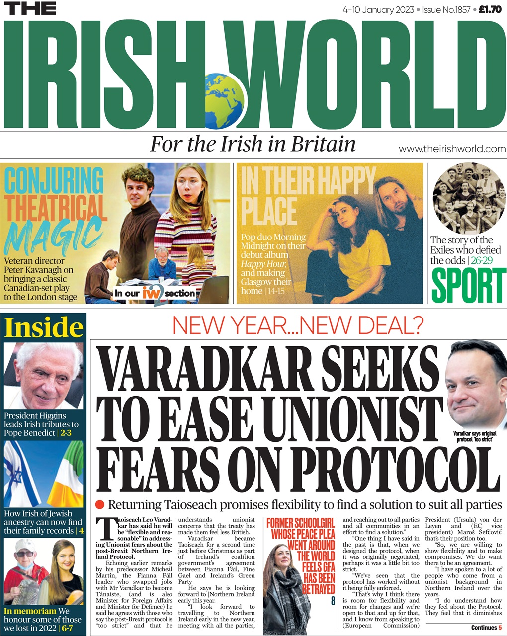Irish World Preview Pages