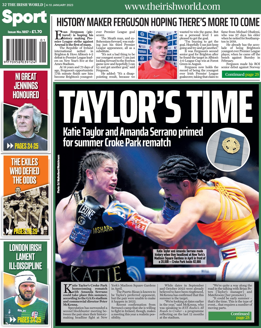 Irish World Preview Pages