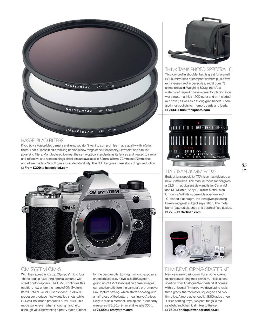 Black+White Photography Preview Pages