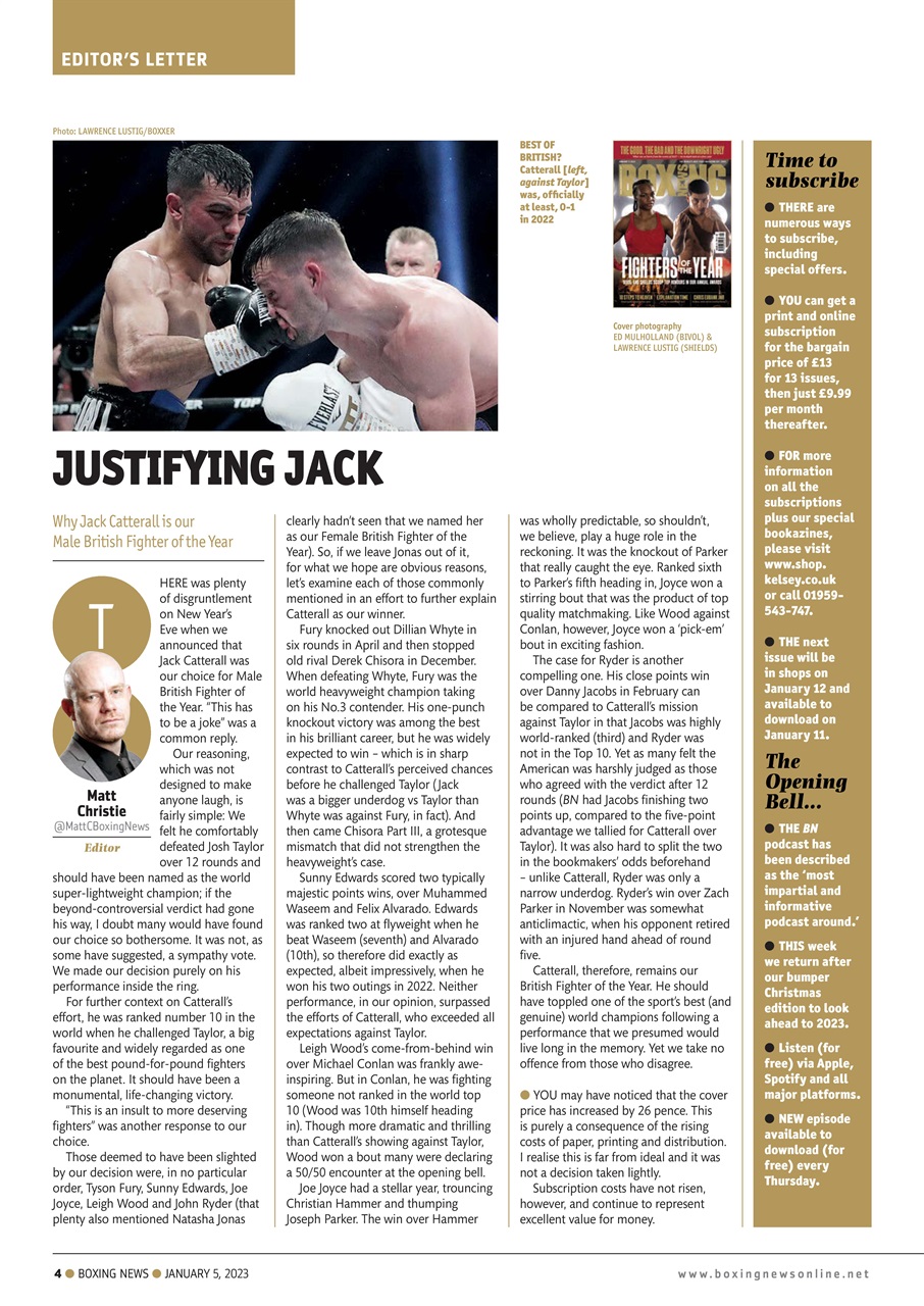 Boxing News Preview Pages