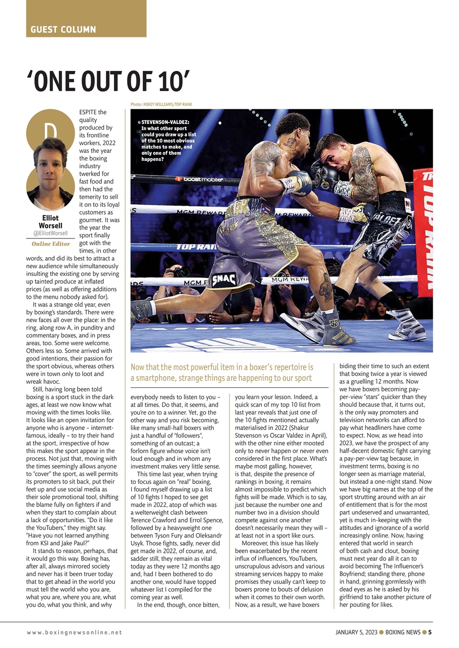 Boxing News Preview Pages