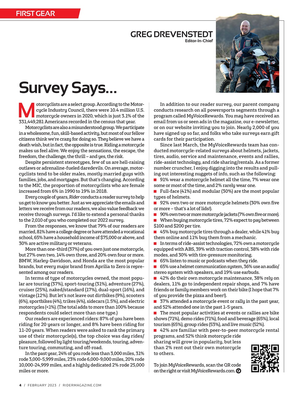 Rider Magazine Preview Pages