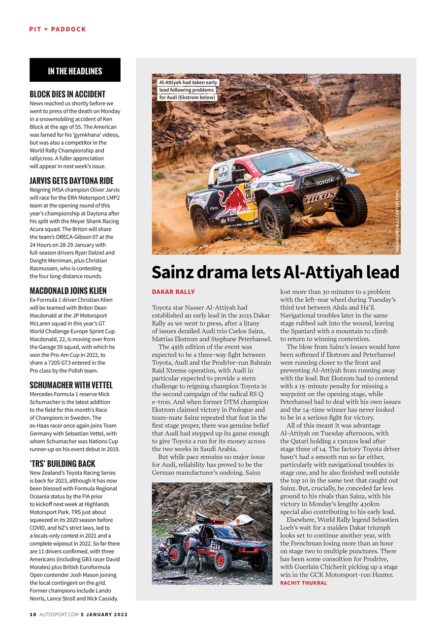 Autosport Preview Pages