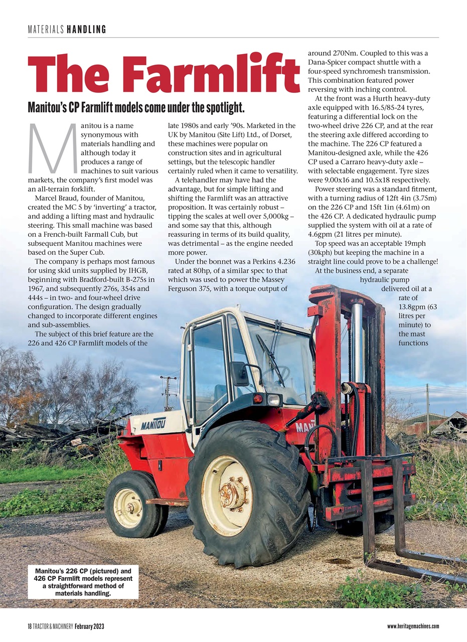 Tractor & Machinery Preview Pages