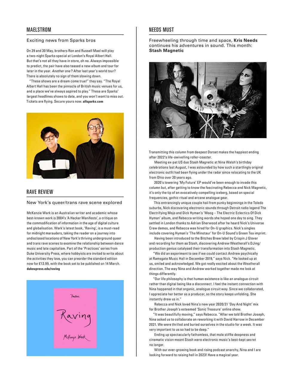 Electronic Sound Preview Pages