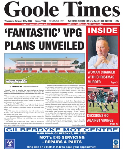 Goole Times issue  January 5th 2023