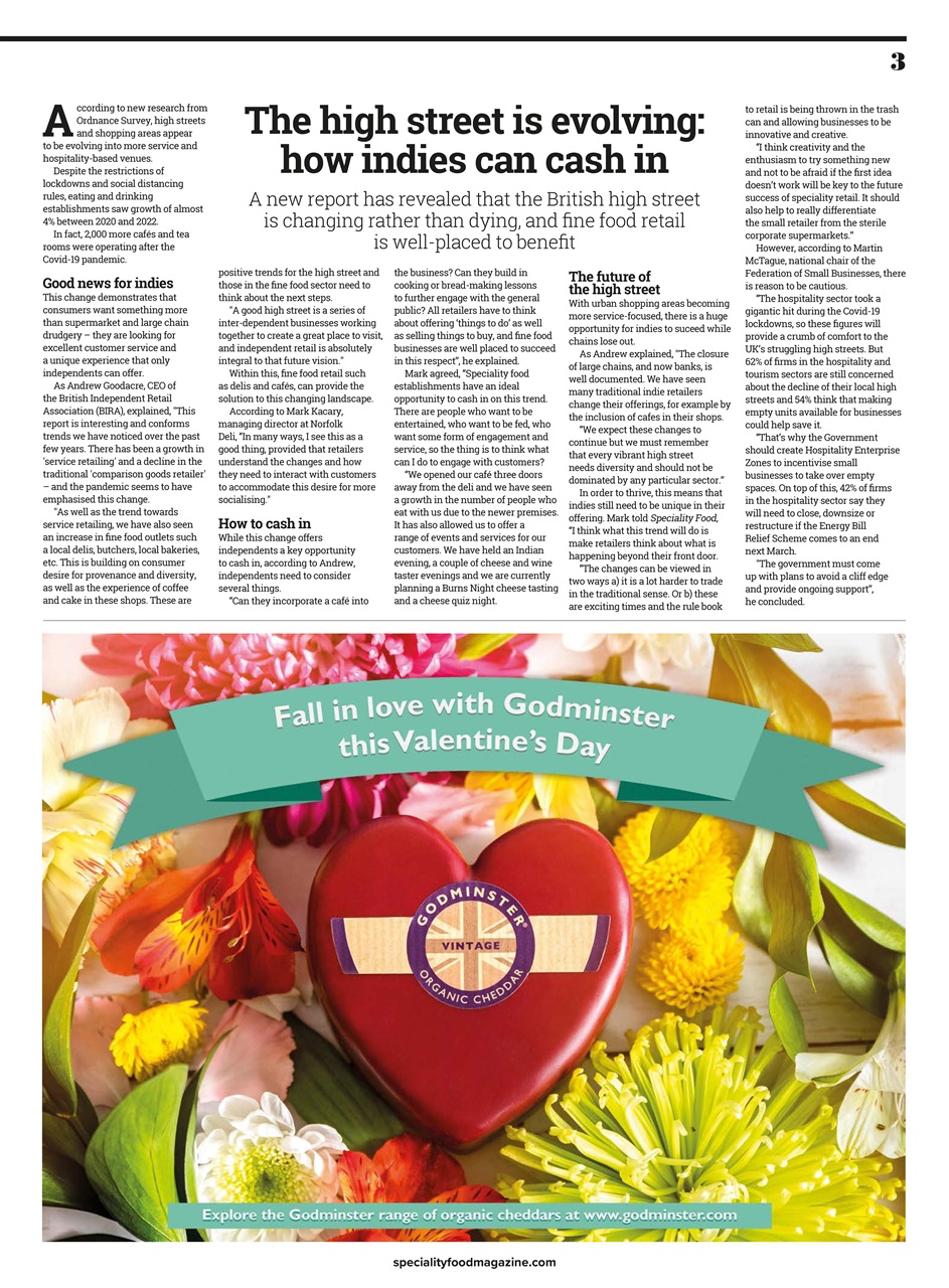 Speciality Food Preview Pages