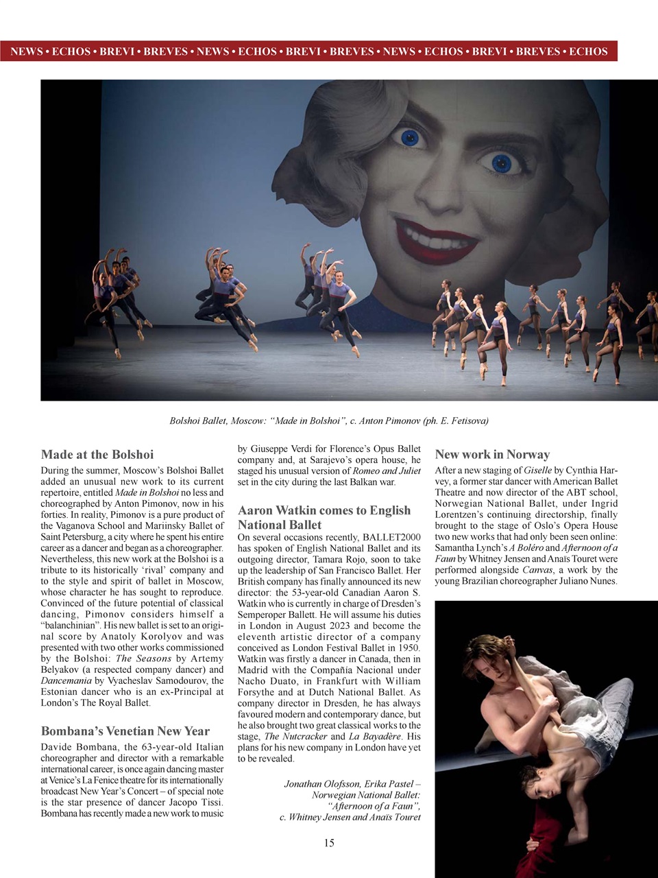 BALLET2000 English Edition Preview Pages