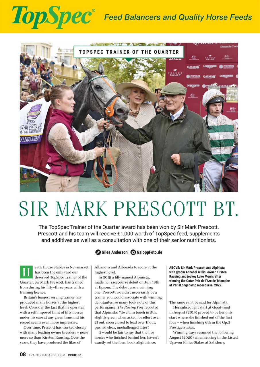 European Trainer Magazine - horse racing Preview Pages