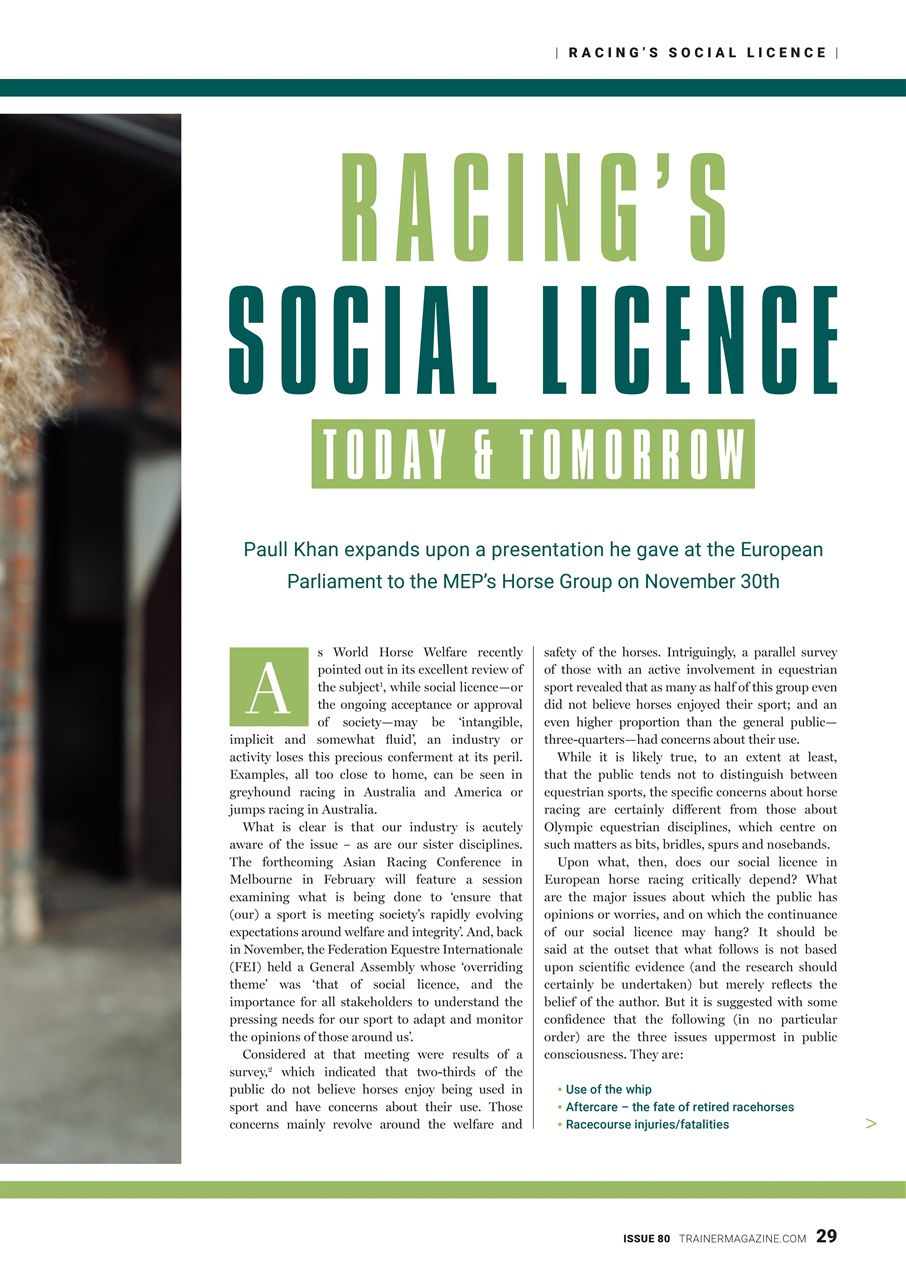 European Trainer Magazine - horse racing Preview Pages