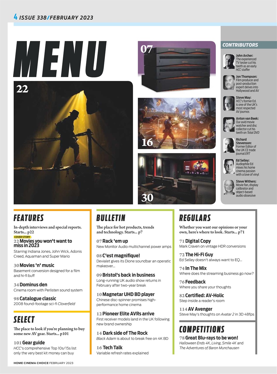 Home Cinema Choice Preview Pages