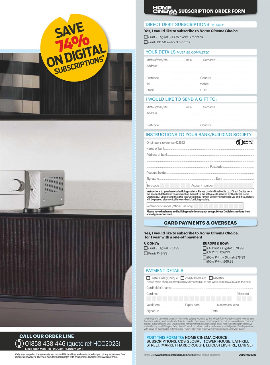 Home Cinema Choice Preview Pages