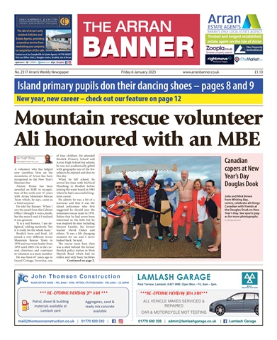 Arran Banner issue 06 January 2023