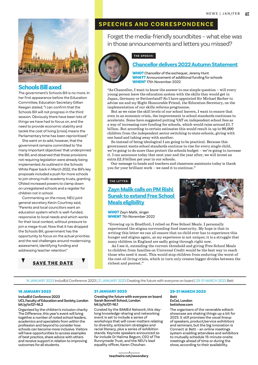 Teach Secondary Preview Pages