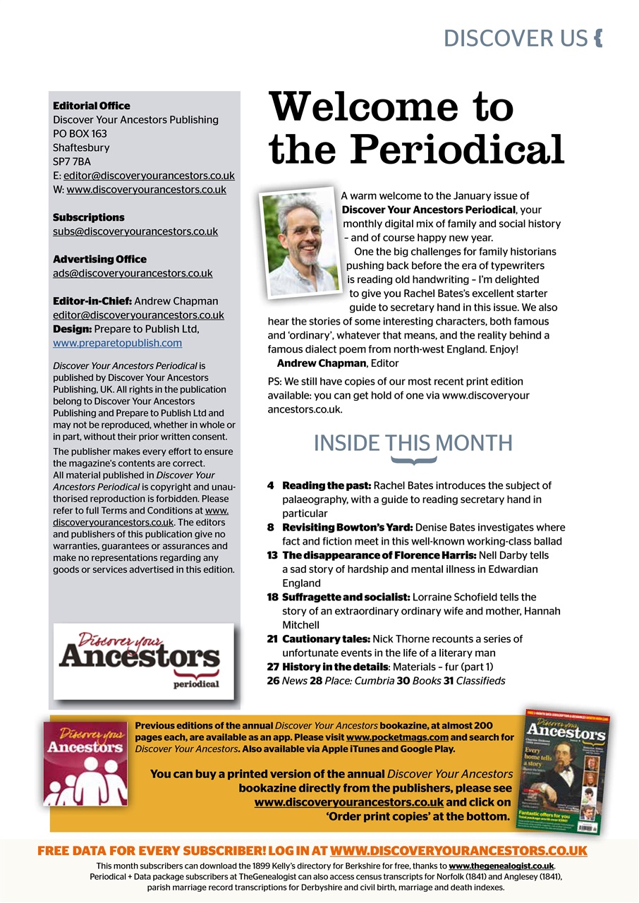 Discover Your Ancestors Preview Pages