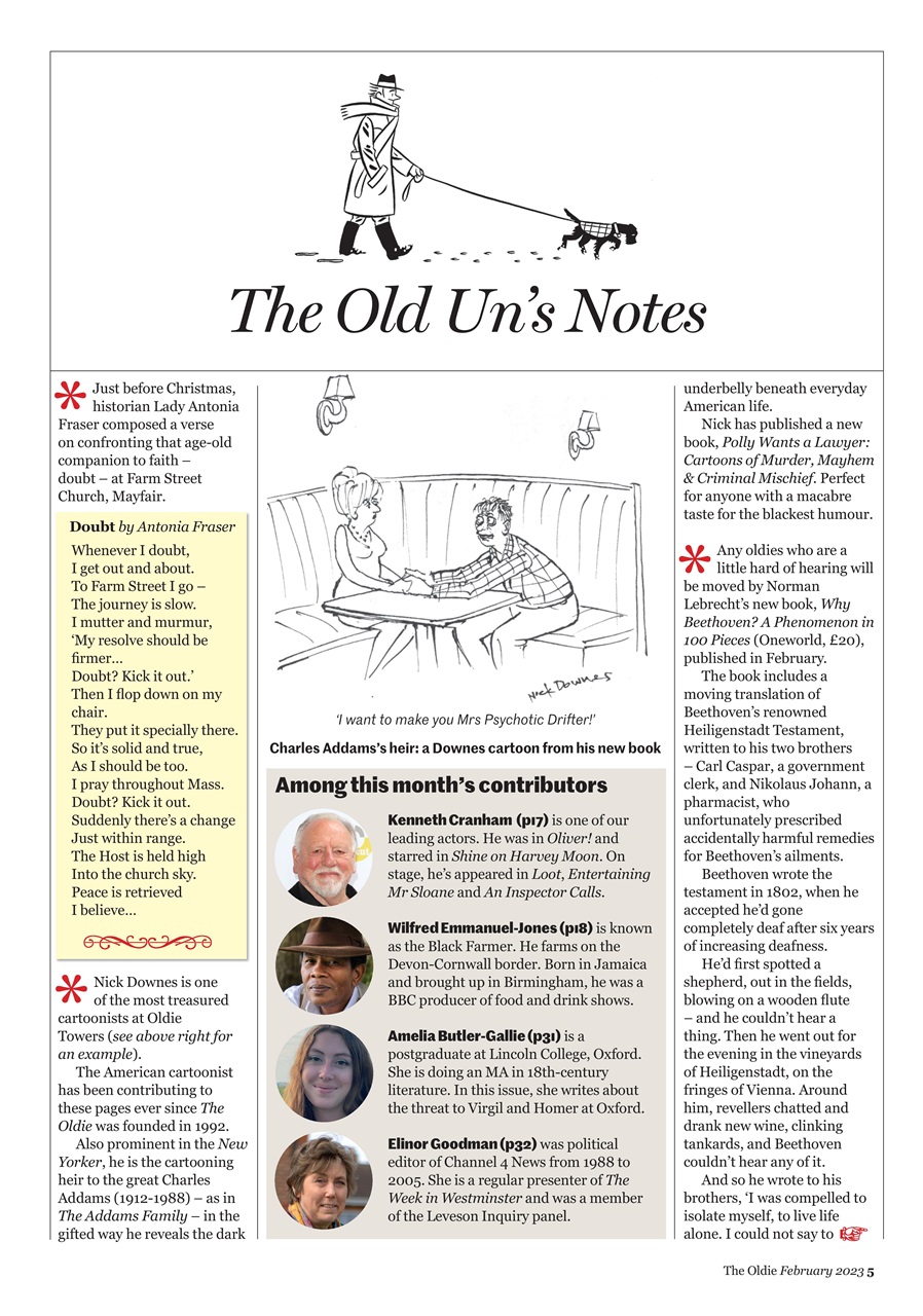 The Oldie Preview Pages