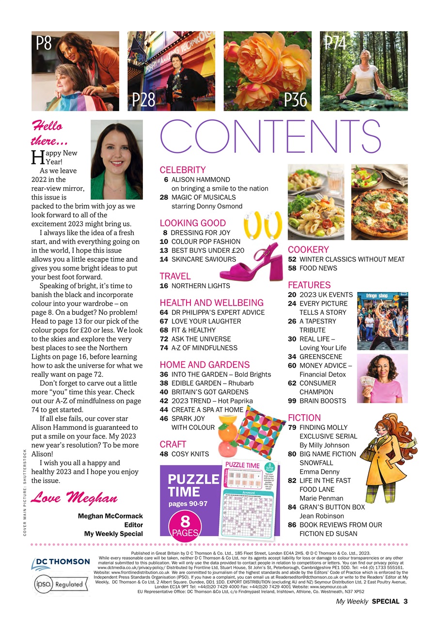 My Weekly Special Preview Pages