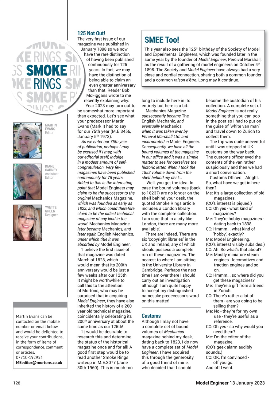 Model Engineer Preview Pages