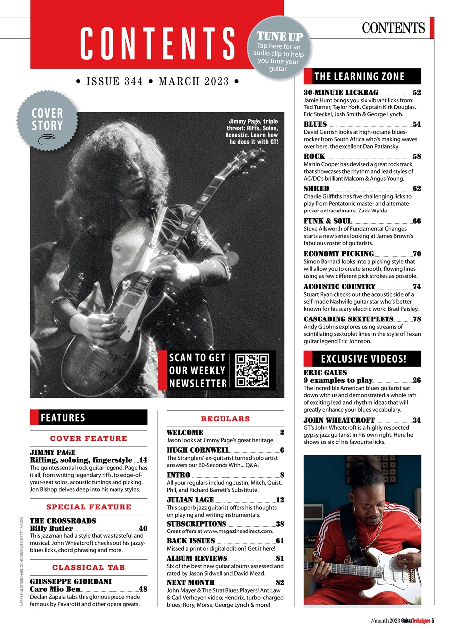 Guitar Techniques Preview Pages