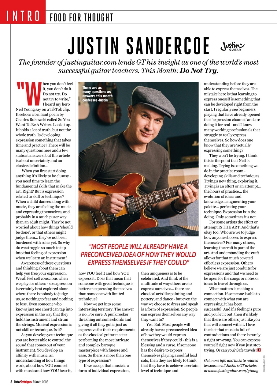 Guitar Techniques Preview Pages