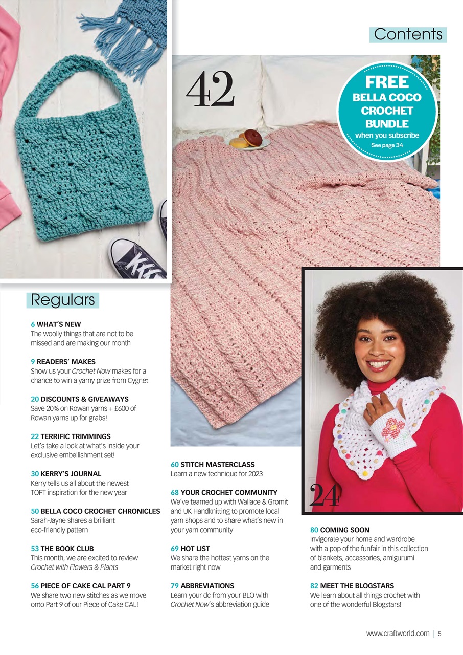 Crochet Now Magazine Preview Pages