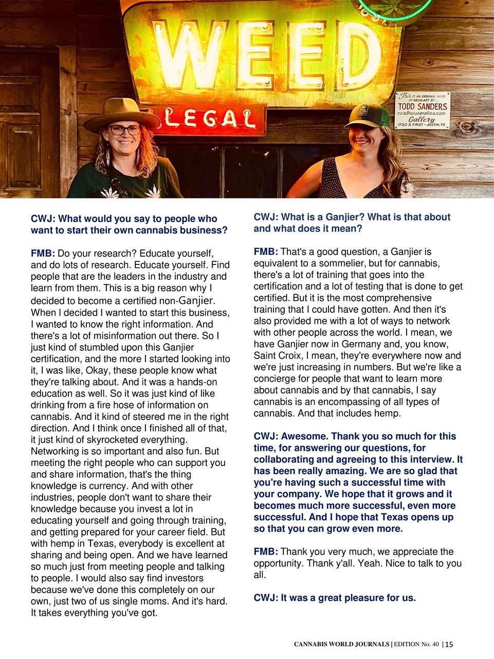 Cannabis World Journals Preview Pages