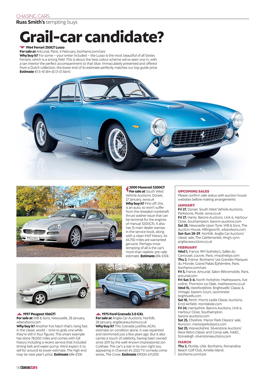 Classic Cars Preview Pages
