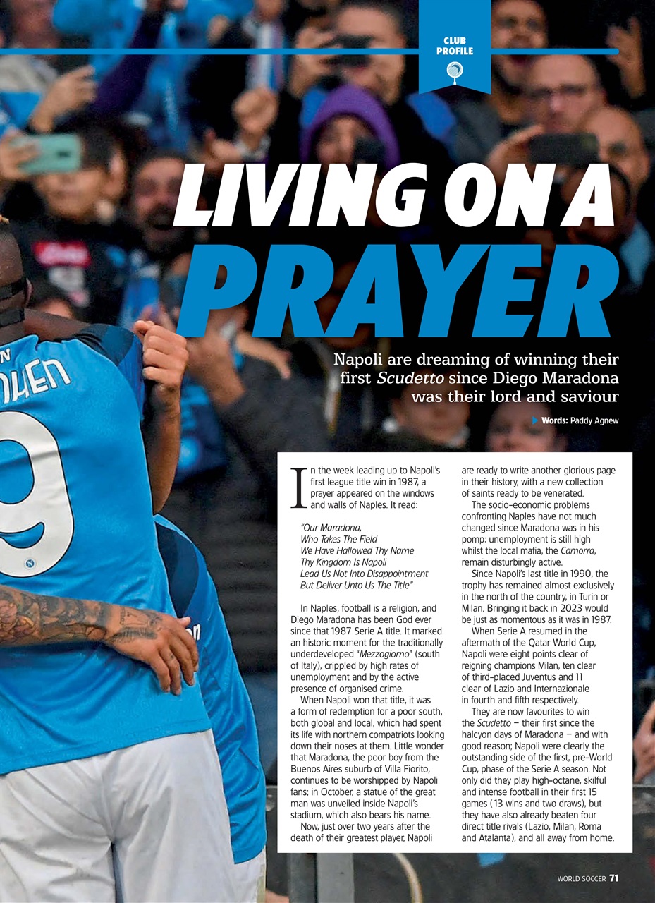 World Soccer Preview Pages