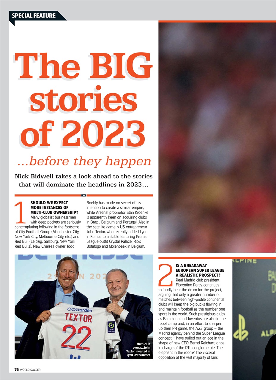 World Soccer Preview Pages