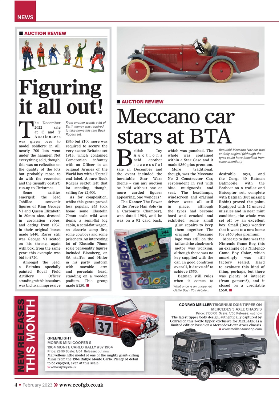 Collectors Gazette Preview Pages